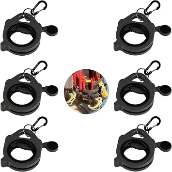 Zip Tie Holder Cable Tie Holder Heavy-Duty Colored Upgraded for Tool Belt Organized Strong Efficient for Electrician Reusable Portable 6 Pack