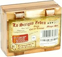 Vista 4 de Logica Puzzles Art. Caja de cebra - Teaser de madera de madera fina - Caja de rompecabezas - Caja de dinero mágica - Dificultad 3/6 Duro - Colección
