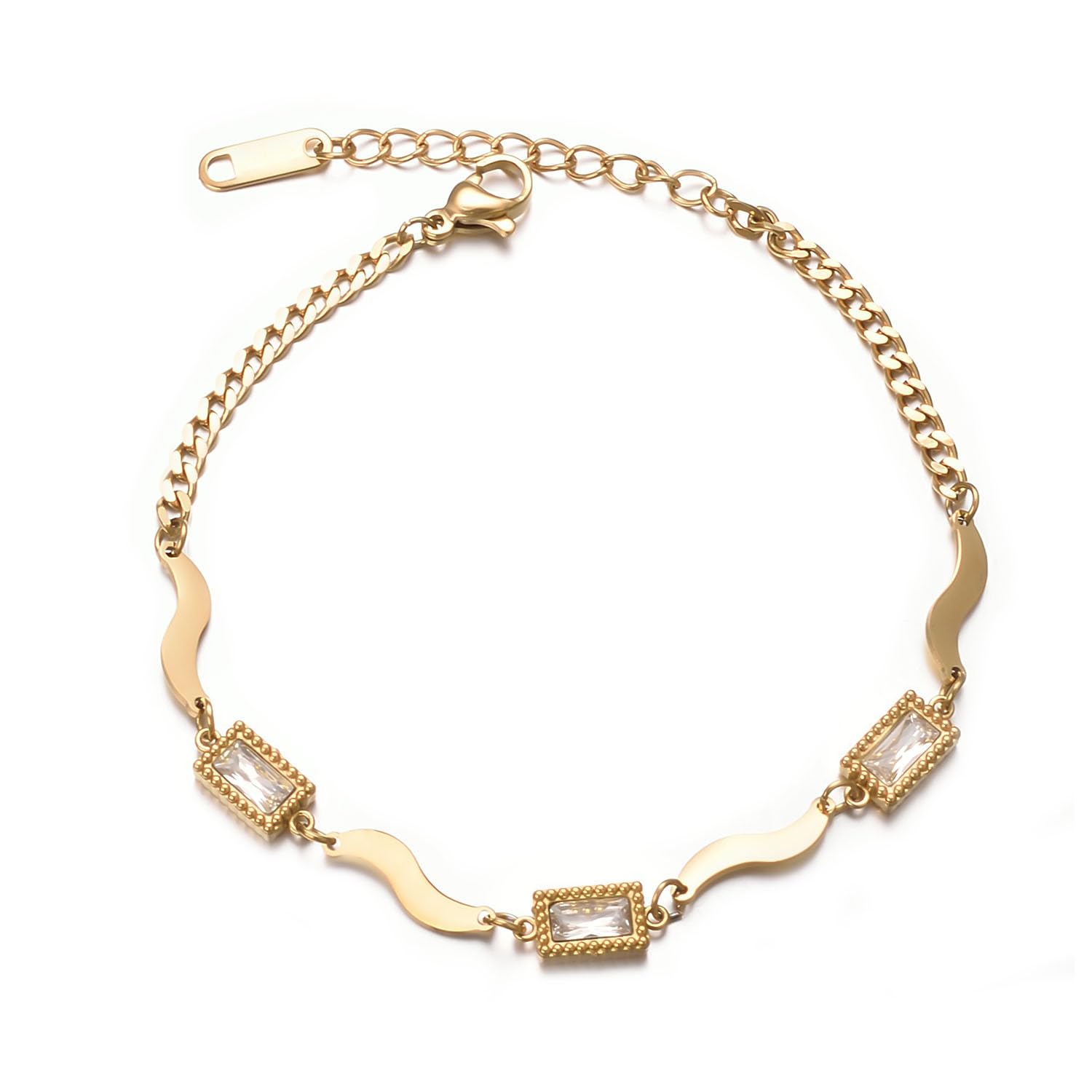 vissen Zirkonia Armband Vergoldete Damen Sterlingsilber für Damen Armband Ketten Personalisiertes Modeschmuck
