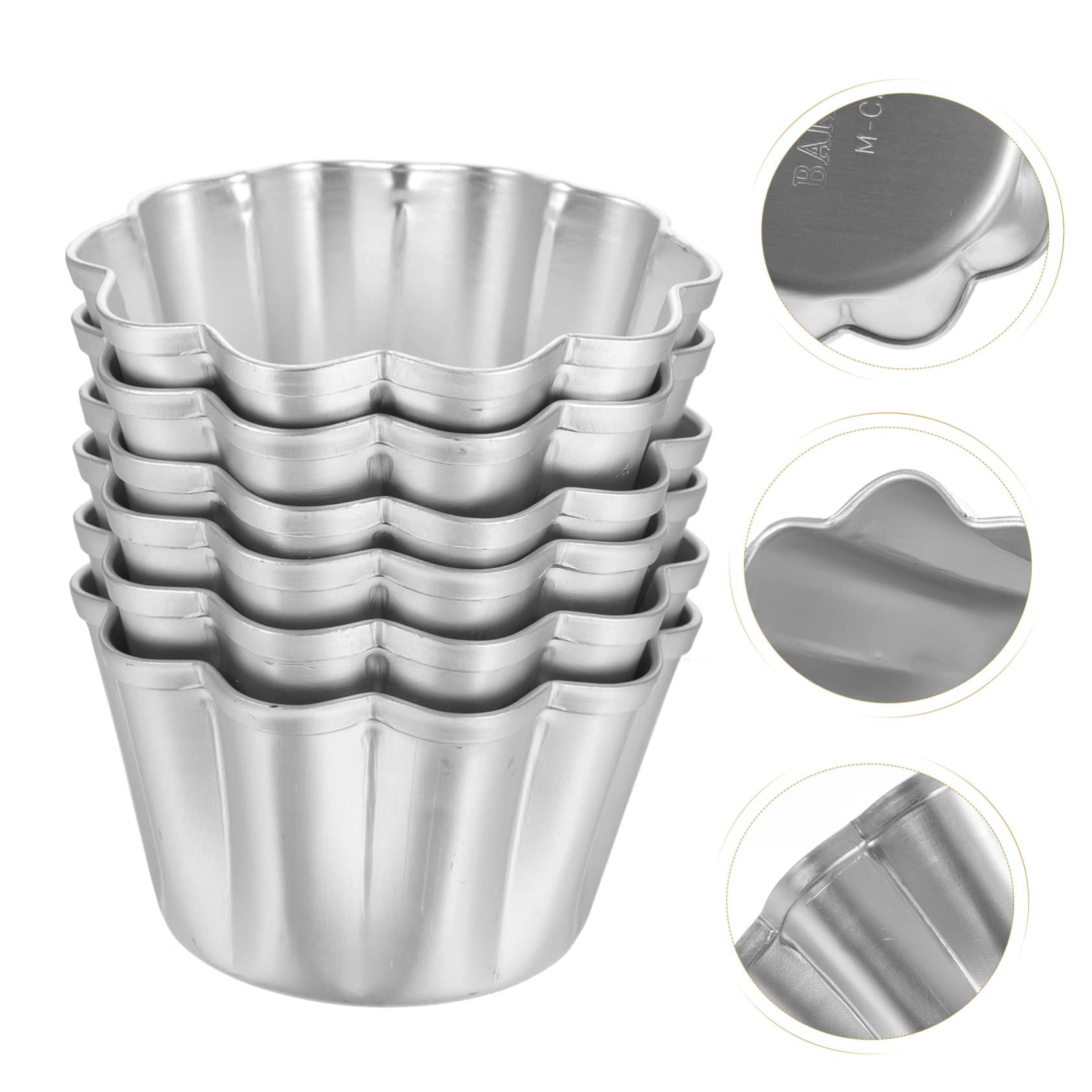 LIFKOME 3 Ensembles Moules À Gâteau Accessoires De Cuisson Multi Fonctions Pour Muffins Puddings Pour Gâteaux Maison Diy 6 Pièces * 3