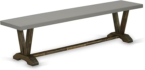 Miniatura 8 de East West Furniture Banco de comedor, 60 x 15 x 18, XB776