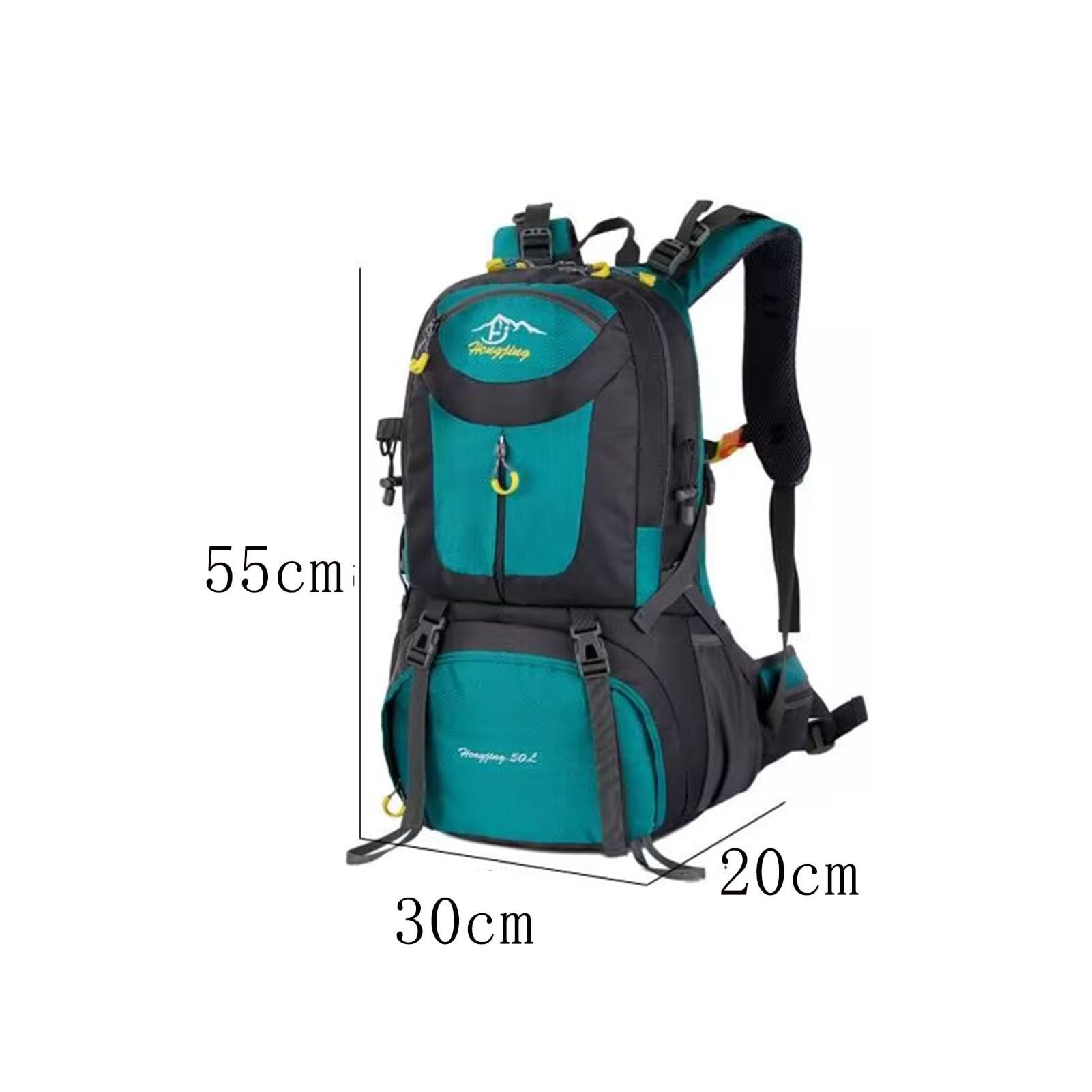 Plecak 50 l, wodoodporna torba alpinistyczna, plecaki wspinaczkowe, plecak, idealny do uprawiania sportów na świeżym powietrzu, wędrówek, trekkingu, podróży kempingowych