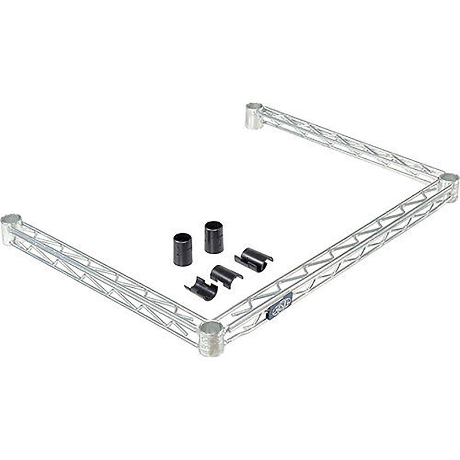 Nexel 36 W x 18 D Poly-Z-Brite Three-Sided Wire Frame