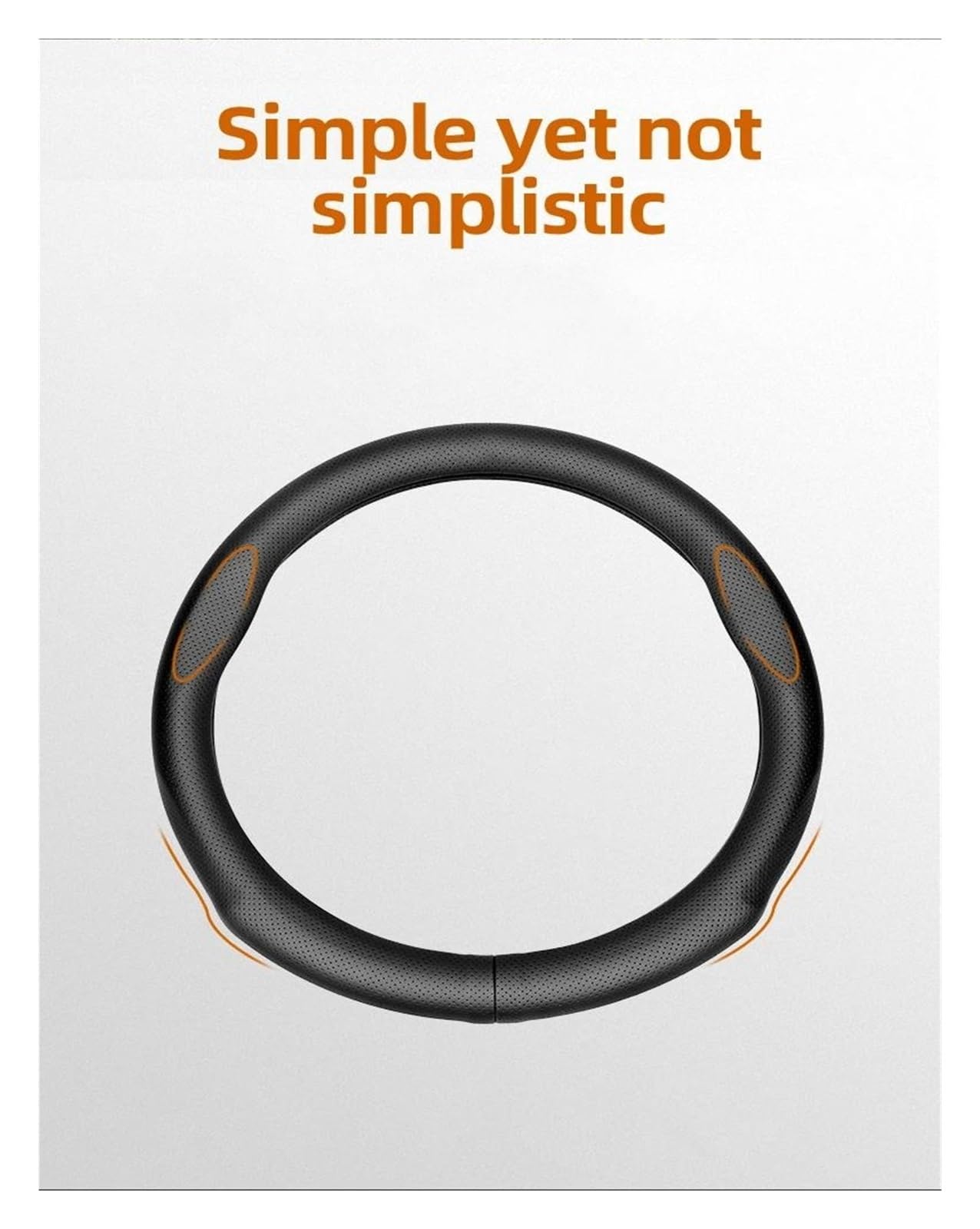 Volante Automóvil Funda Volante Redonda D para Megane para Scenic para Clio para Trafic para Kangoo para Captur para Laguna para Twingo para Duster Protector Volante Coche(Black C O)