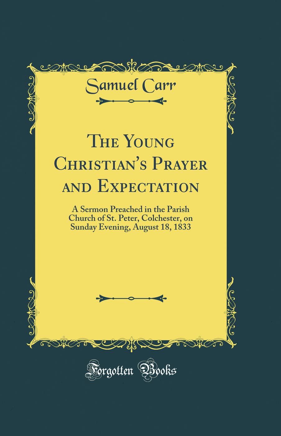 Livre Christian's Prayer 1833 : lecture théologique St. Peter
