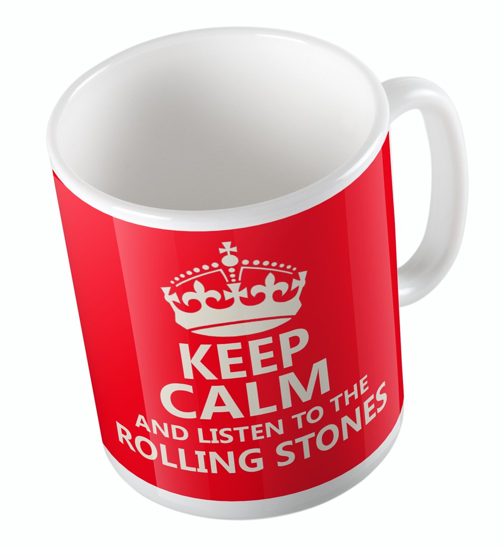 Keep Calm and Listen to The Rolling Stones (RED) Mug