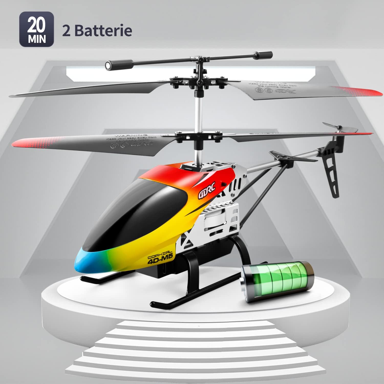 4DRC M5 Helicopter with two batteries and 20 minute flight time indicated