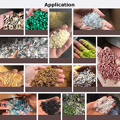 HayWHNKN Plastic Shredder 7.5KW Plastic Crusher Disintegrator Machine Electric Chipper Granulator Plastic Bottle Cardboard Grinder Mill Rubber Wood Crusher 220V (No.400 7.5KW) - Thumbnail 6