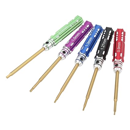 RC Screwdriver Set, RC Repair Tool Non-Slip High Speed Steel Cable Widely Used for Bench Work