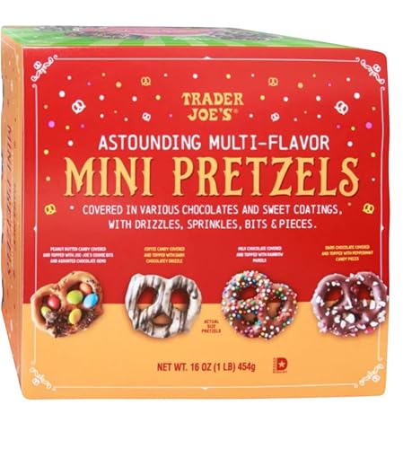 Trader Joe's Astounding - Mini pretzels con sabor múltiple de 16 onzas.