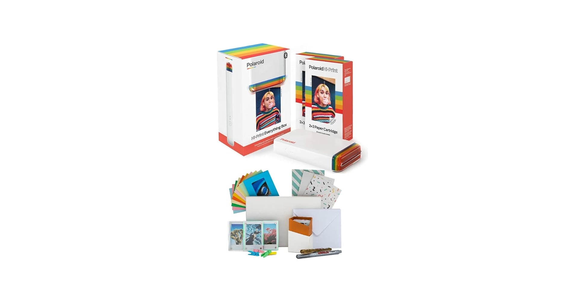 ポラロイド hiprint dverythingbox Polaroid Hi-Print Everything Box Gen 2 (Black) Bundle with