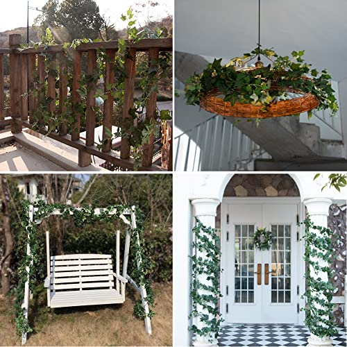Apeair 3Pcs Artificial Greenery Ivy Vines Kit, 6Ft Odorless Silk Ivy Garland, Green Leaves Fake Hanging Plants, For Boho Decor, Home, Classroom, Wall, Party And Wedding Decoration #TOP4