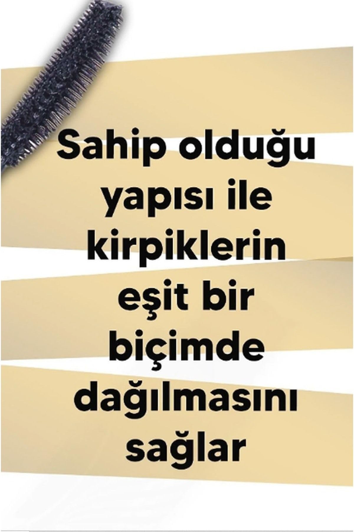 24 Saat Kalıcı Waterproof Siyah Maskara