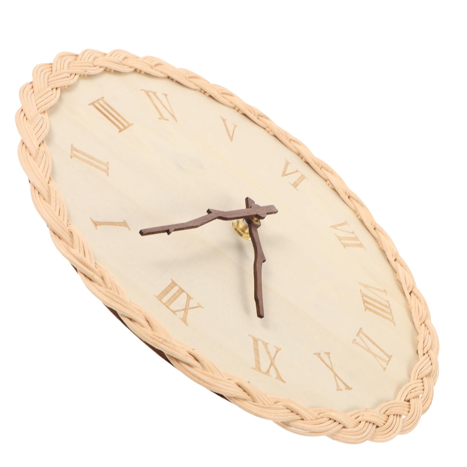 Horloge murale en bois de qualité supérieure et décoration élégante ronde