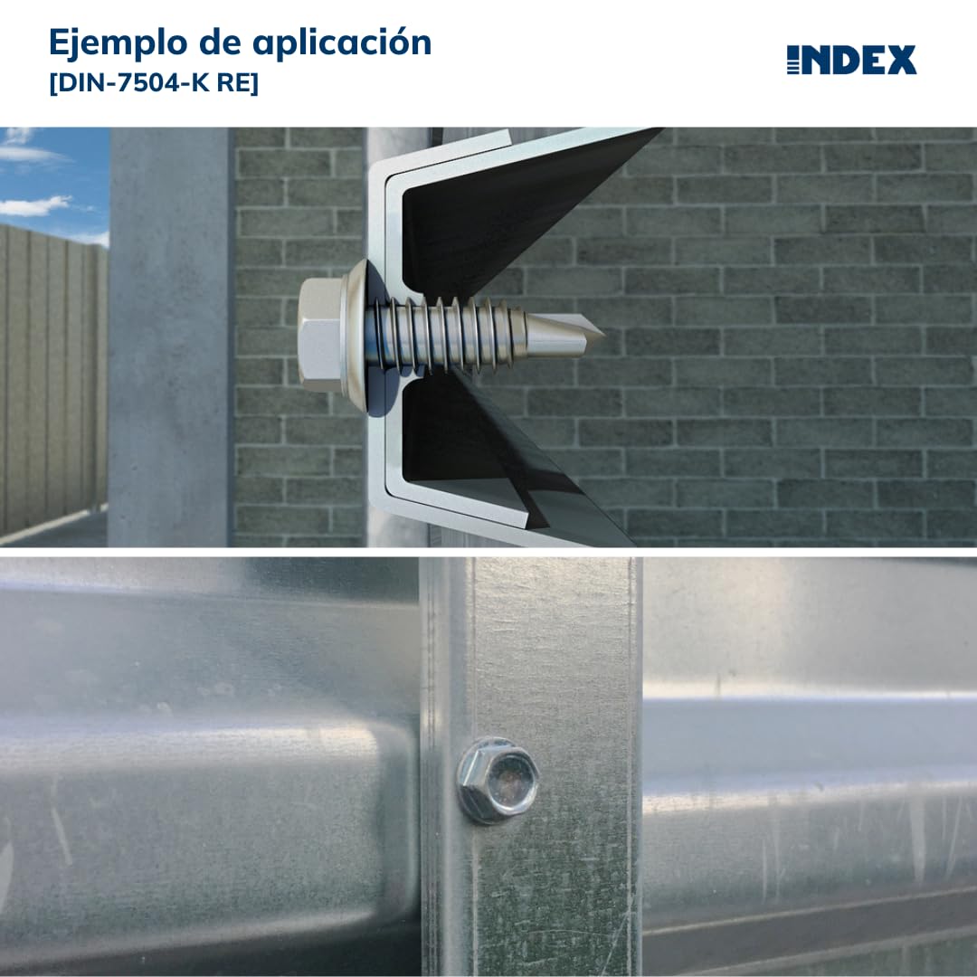Index ARE4816 Screw Tip Reduced Bit Hex Head 8 mm Zinc Plated 4.8 x 16 - Image 3