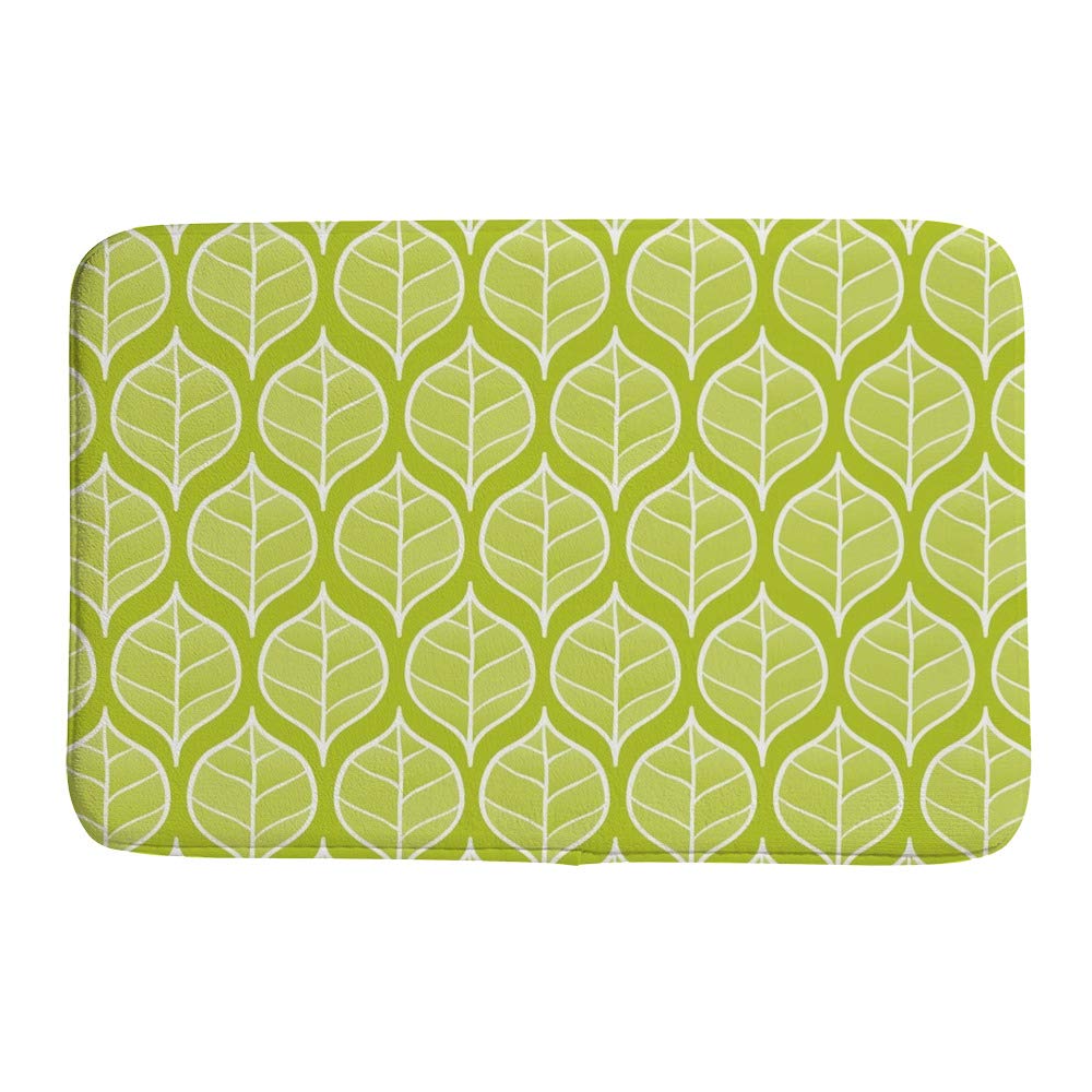 Tapis de bain pour salon et cuisine CHEHONG à motif feuilles pour intérieur coloré