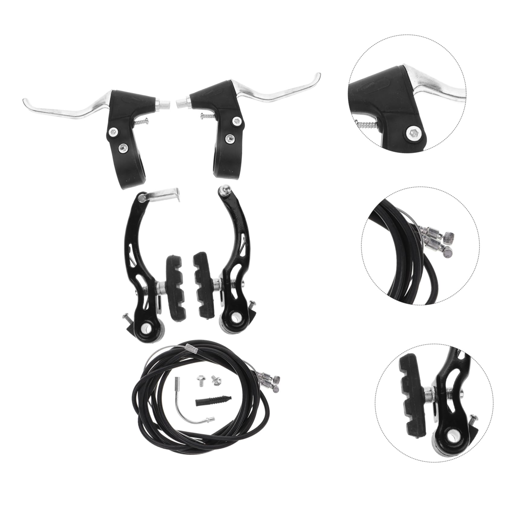 Didiseaon Kit De Frenos para Bicicleta Maneta Freno Bicicleta Tipo v Freno Delantero y Trasero Tipo Fideo para De Montaña