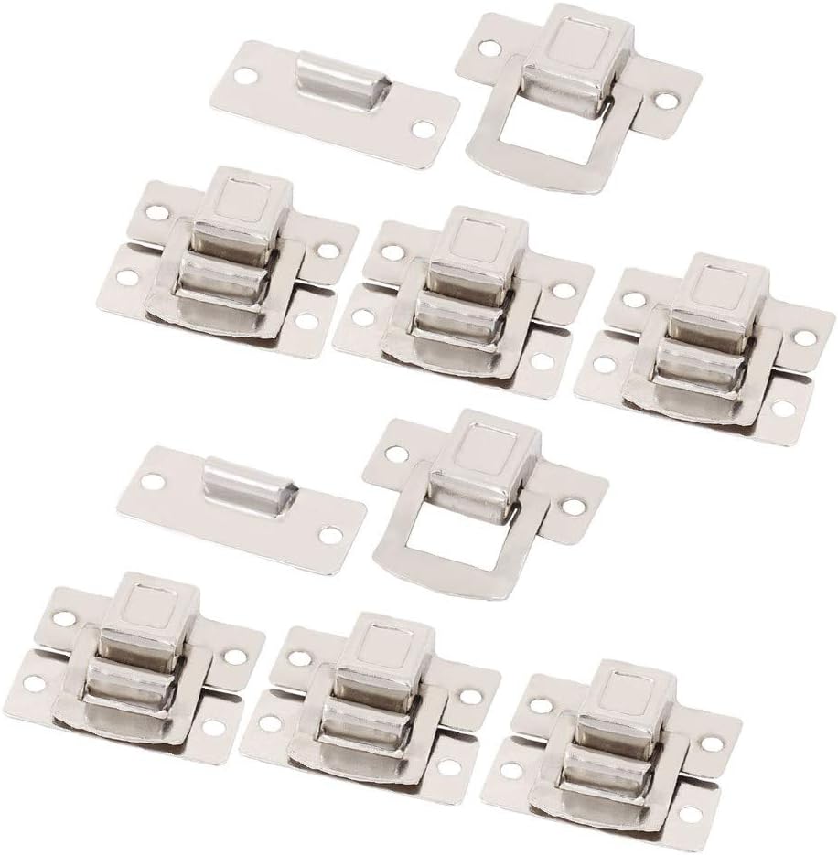 New Lon0167 Toolbox Gift Featured Case Metal Toggle reliable efficacy Latch Catch Hasp Lock Silver Tone 8pcs(id:955 7d 4f ee3)
