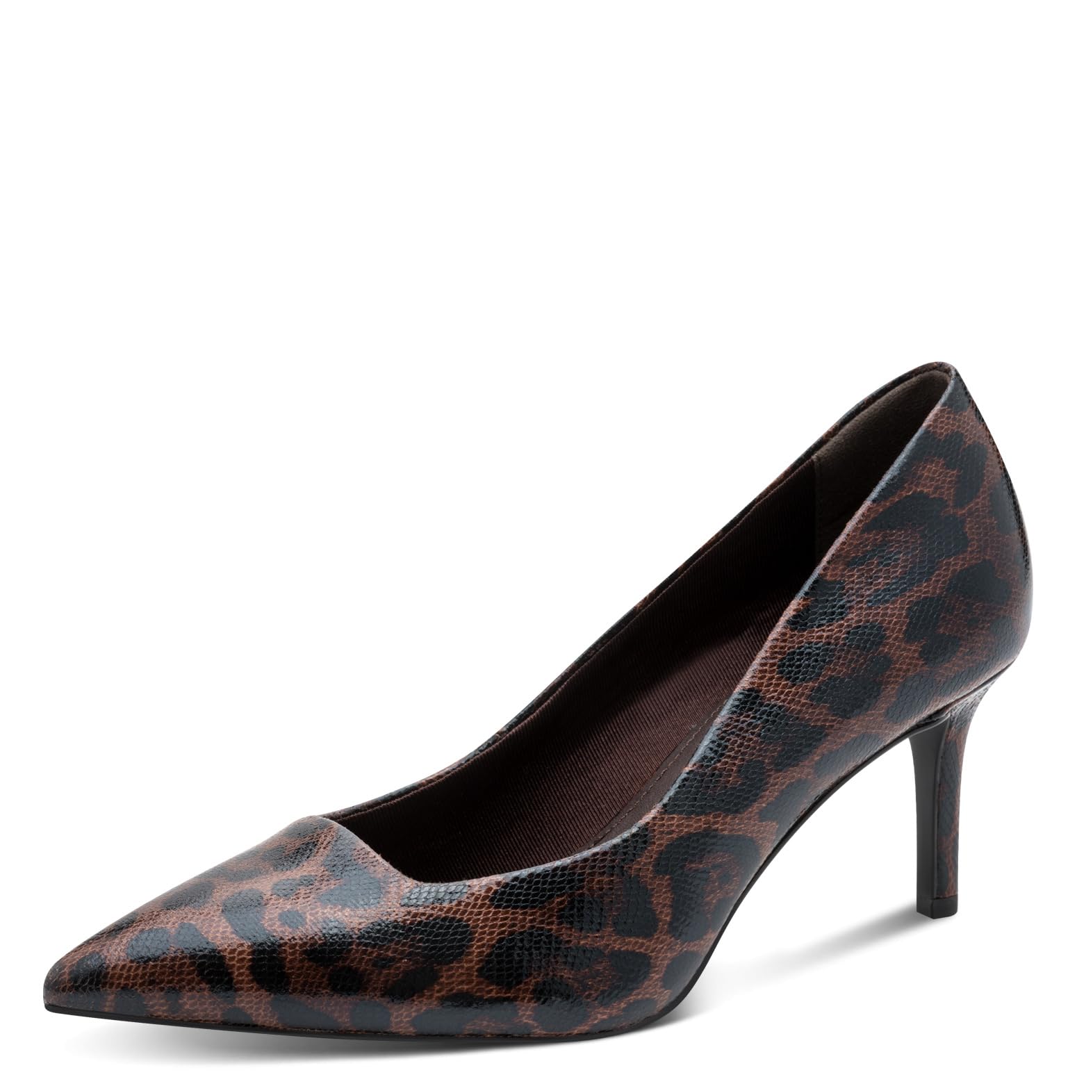 Tamaris Women's Stiletto Heel Court Shoes, Brown (Mocha Leopard), 37