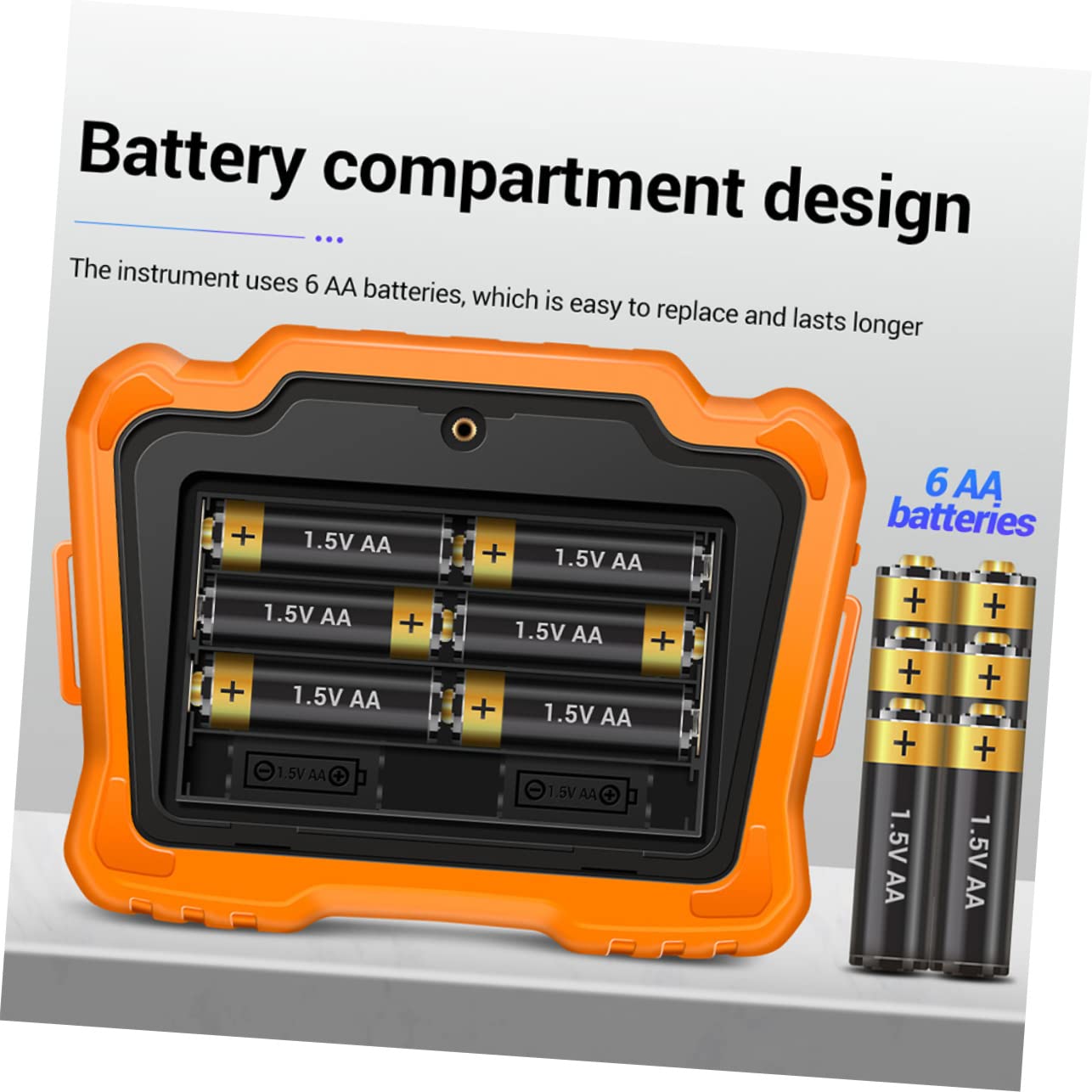SOLUSTRE Probador De Resistencia De Aislamiento Digital Mh10 Pantalla Lcd, Megóhmetro Electrónico Portátil Naranja, Medidor Para Pruebas Eléctricas Industriales y Mantenimiento