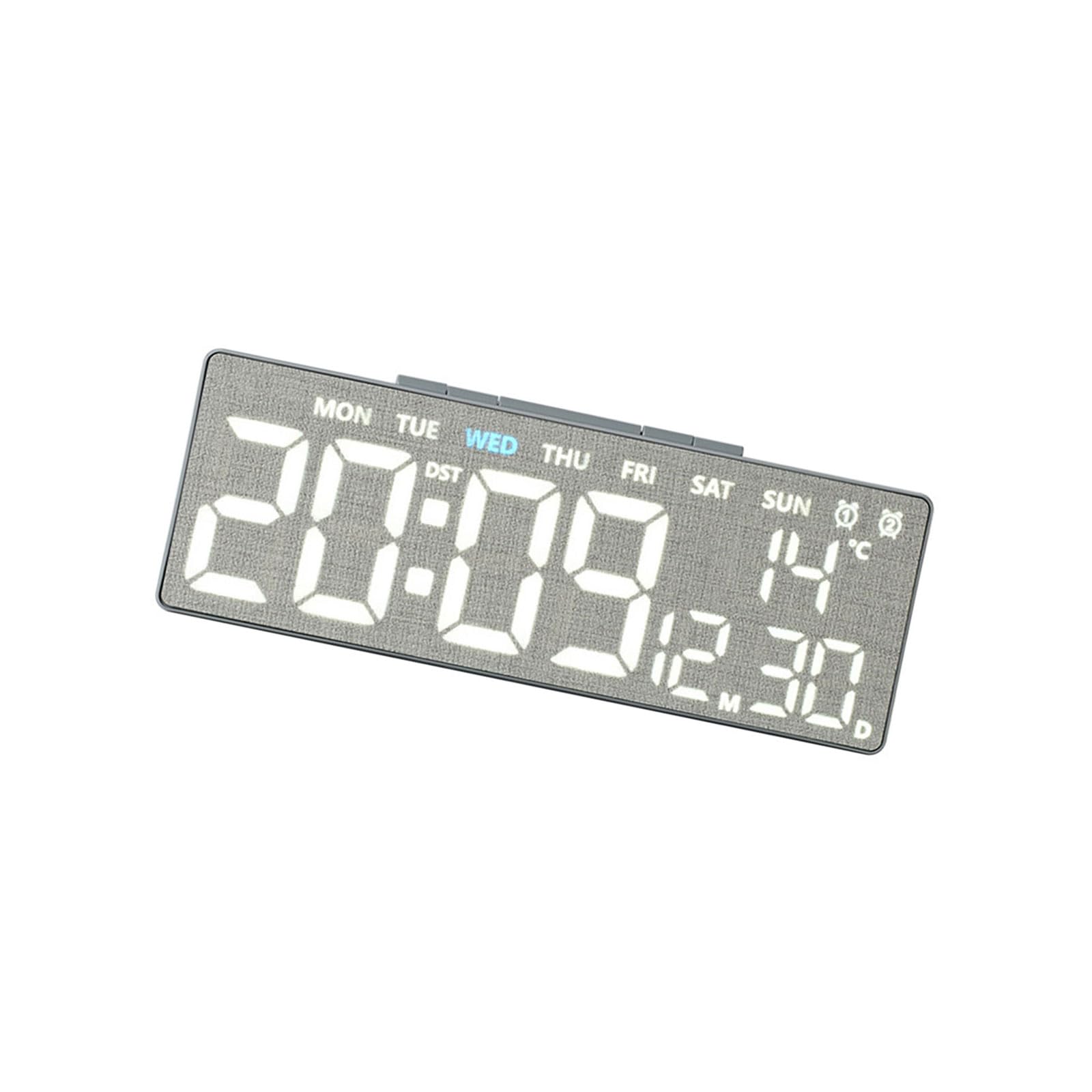 JSGHGDF Digital Alarm Clock for Bedroom Desk Clock with Day of Week Date Loud Alarm for Bedside Table LED Digital Clocks Gift LED