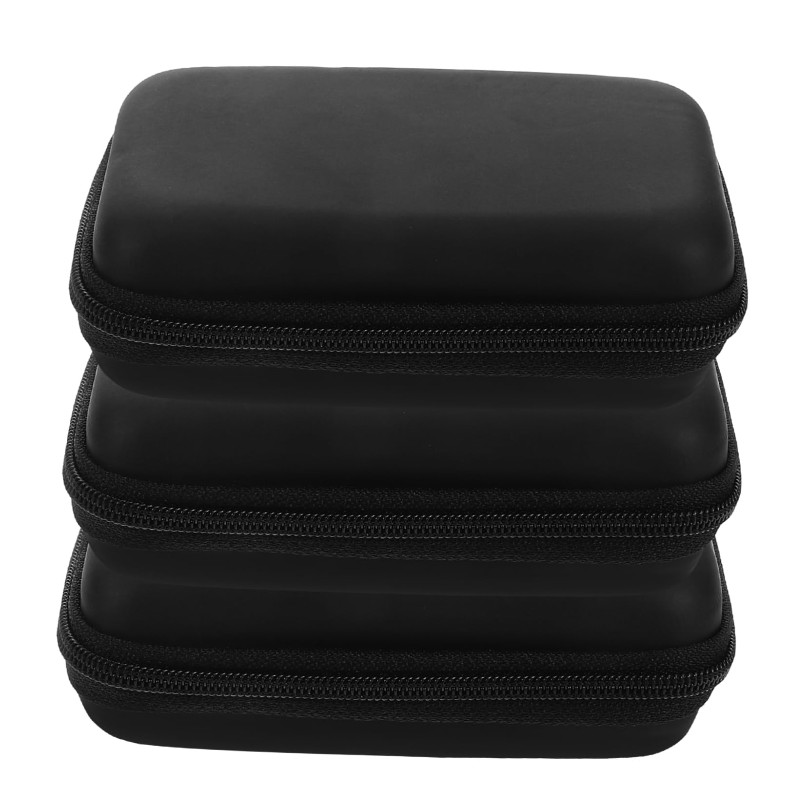 WOFASHPURET 3pcs Eyelash Holder Case and Nail Art Organizer Bag Compact Travel Pouch for Makeup Tweezers and Beauty Accessories for Professionals and Personal Use