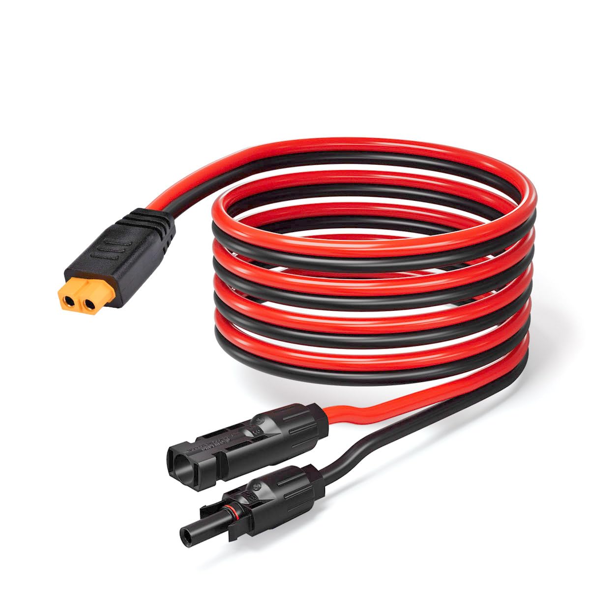 LIOFYN Solar to XT60 Connector Cable 10AWG 10FT Solar Panel Connector to XT60 Charging Cable for RV Portable Power Station Solar Panels