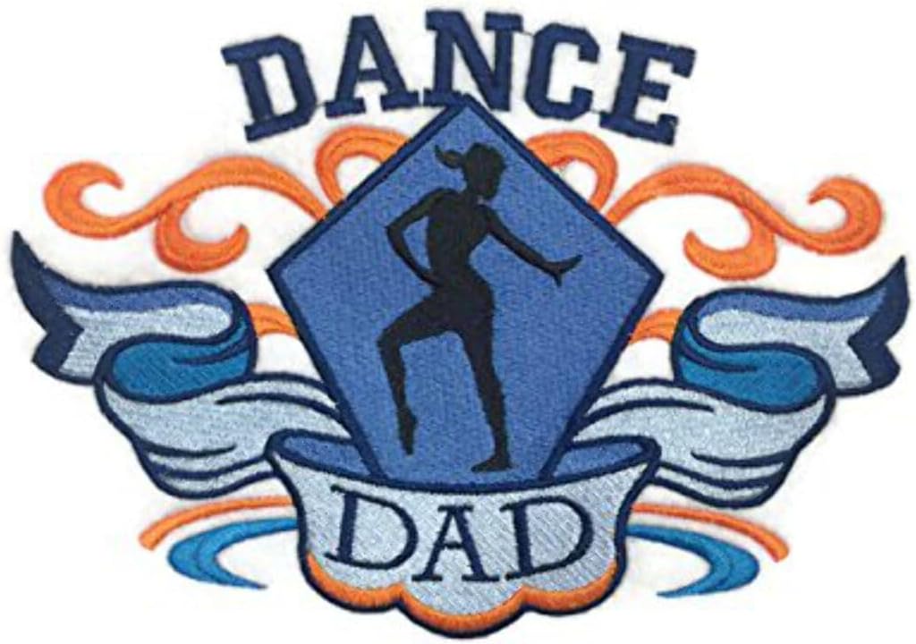 Let's Dance Custom and Unique Embroidered [Dance - Dad] Embroidered Iron on/Sew Patch [6" 7.82"] [Made in USA] …