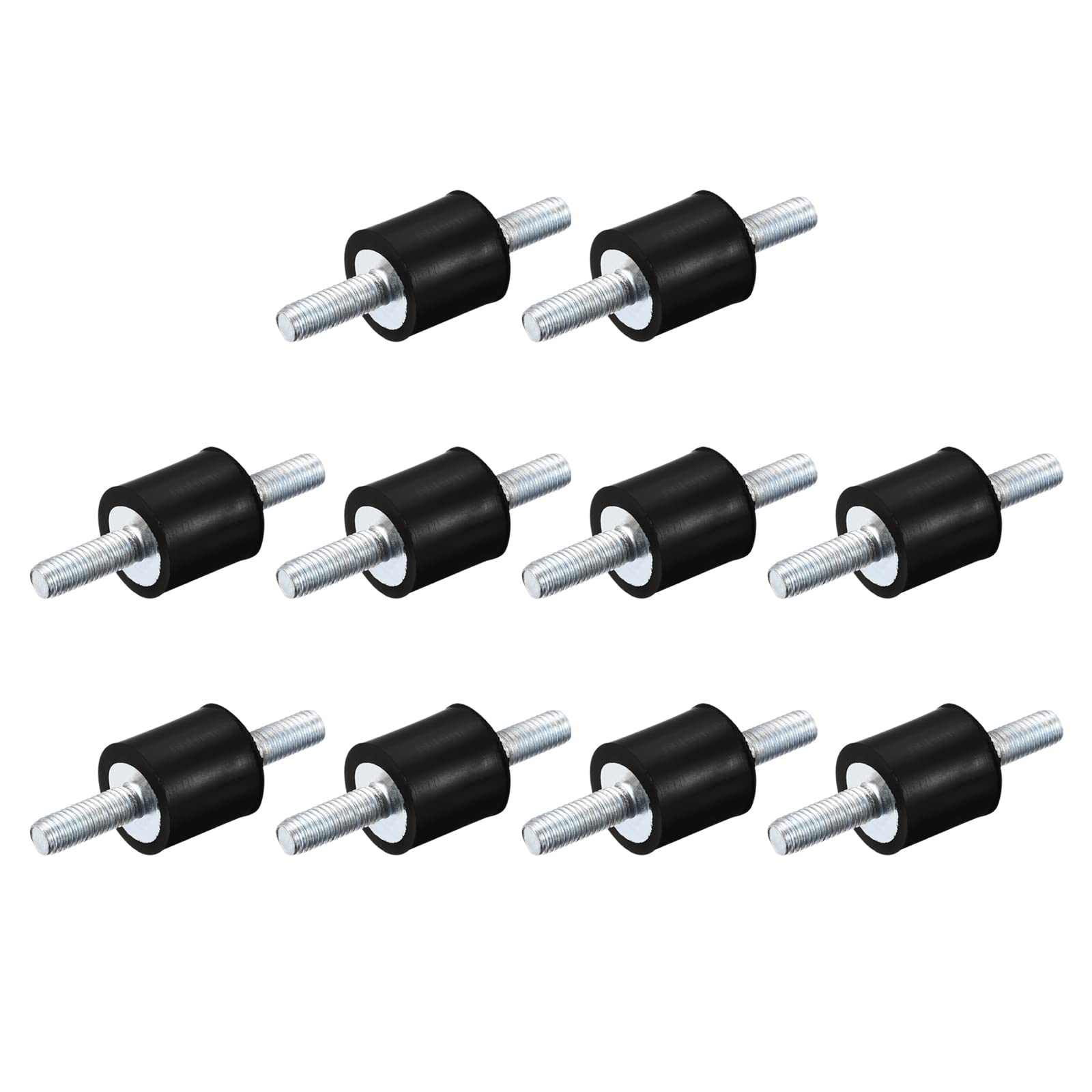 Sourcing Map 8uds Aislador De Vibraciones M5 Macho/Hembra 15x30mm – Soportes De Goma Para Motor, Compresor Y Generador