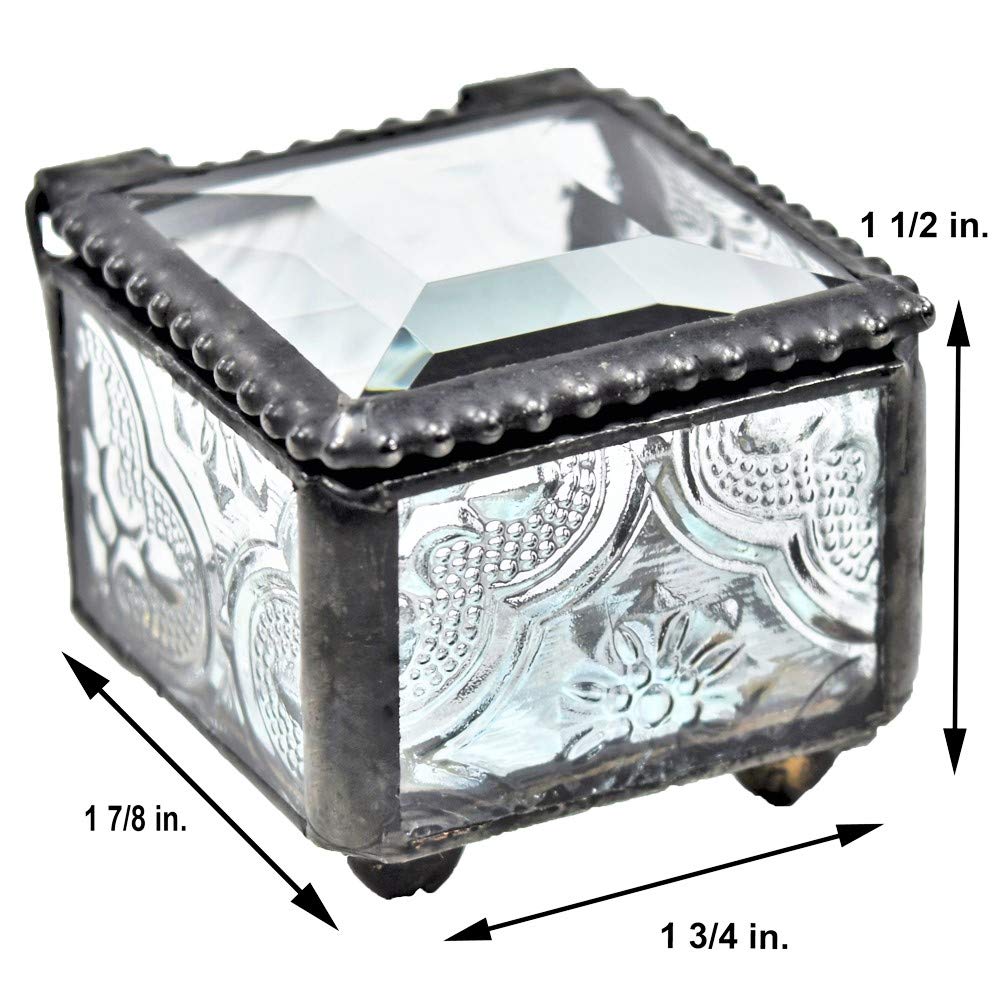 Amazon.com: Ring Box Stained Glass Jewelry Box Decorative