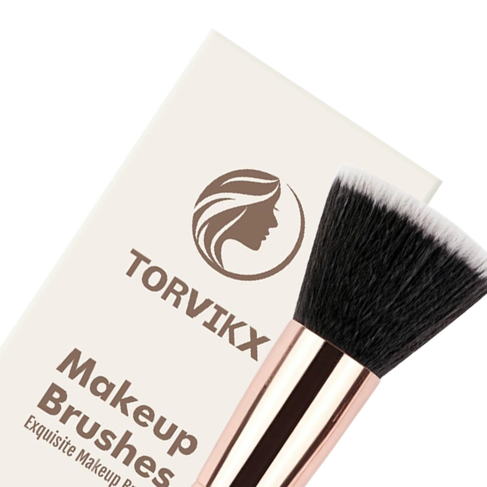 Pennelli per il Trucco del Viso versatili Tre Pezzi con Setole Morbide | Pennelli Soffici Cosmetici per Fondotinta Per Donne Ragazze Principianti Quotidiano E Viaggio Blush Ombretto Contour