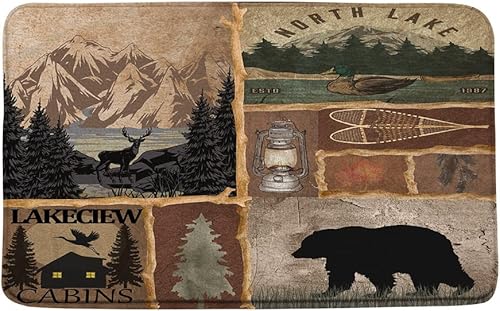 Miniatura 9 de GCTNBJL Tapete de baño de Halloween con diseño de calavera de bruja, murciélago espeluznante, alquimia gótica, tablero de ouija mágica, hongo