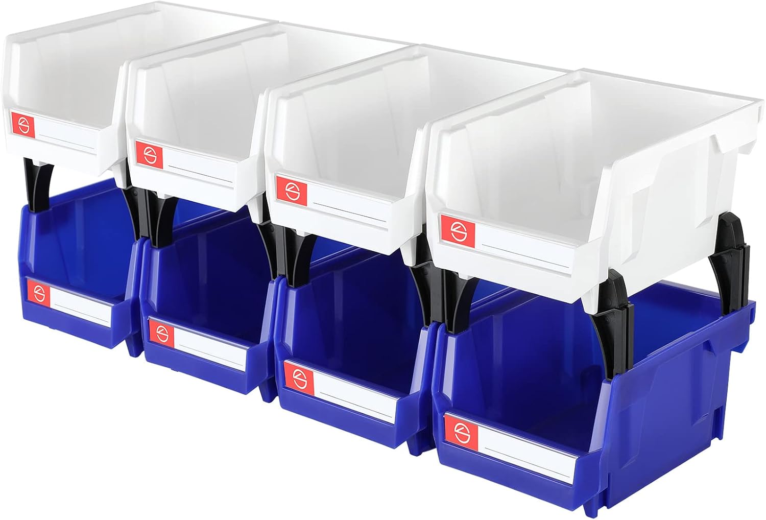 Storage Organizer Bins,Wall Mount Storage Parts Rack,Stackable Shop