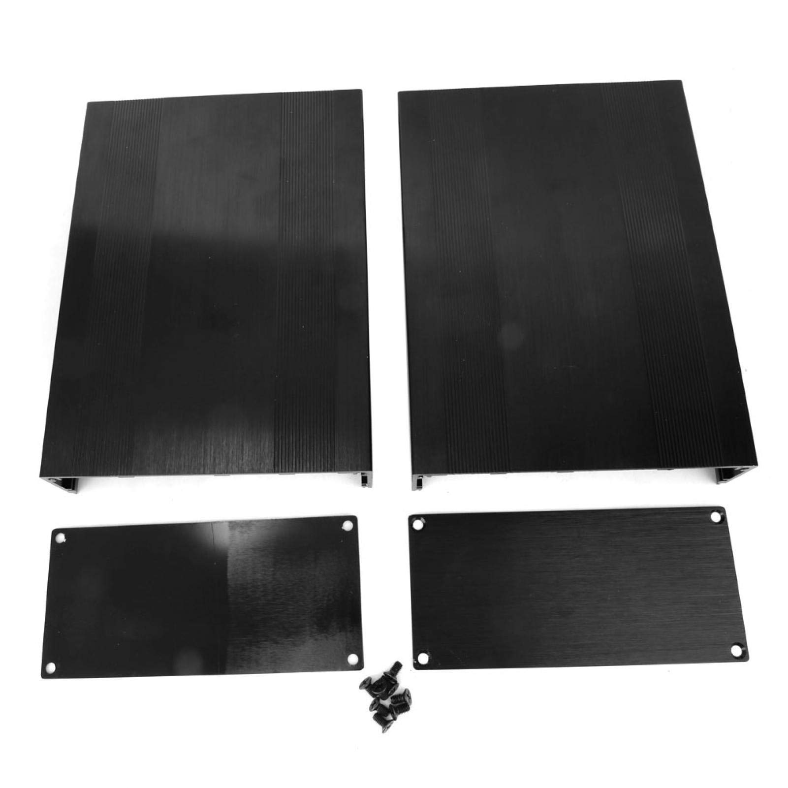 Boîtier de boîtier en aluminium, boîtier de boîtier de projet en aluminium électronique Shell Protect Box carte de circuit électronique bricolage(200mm)