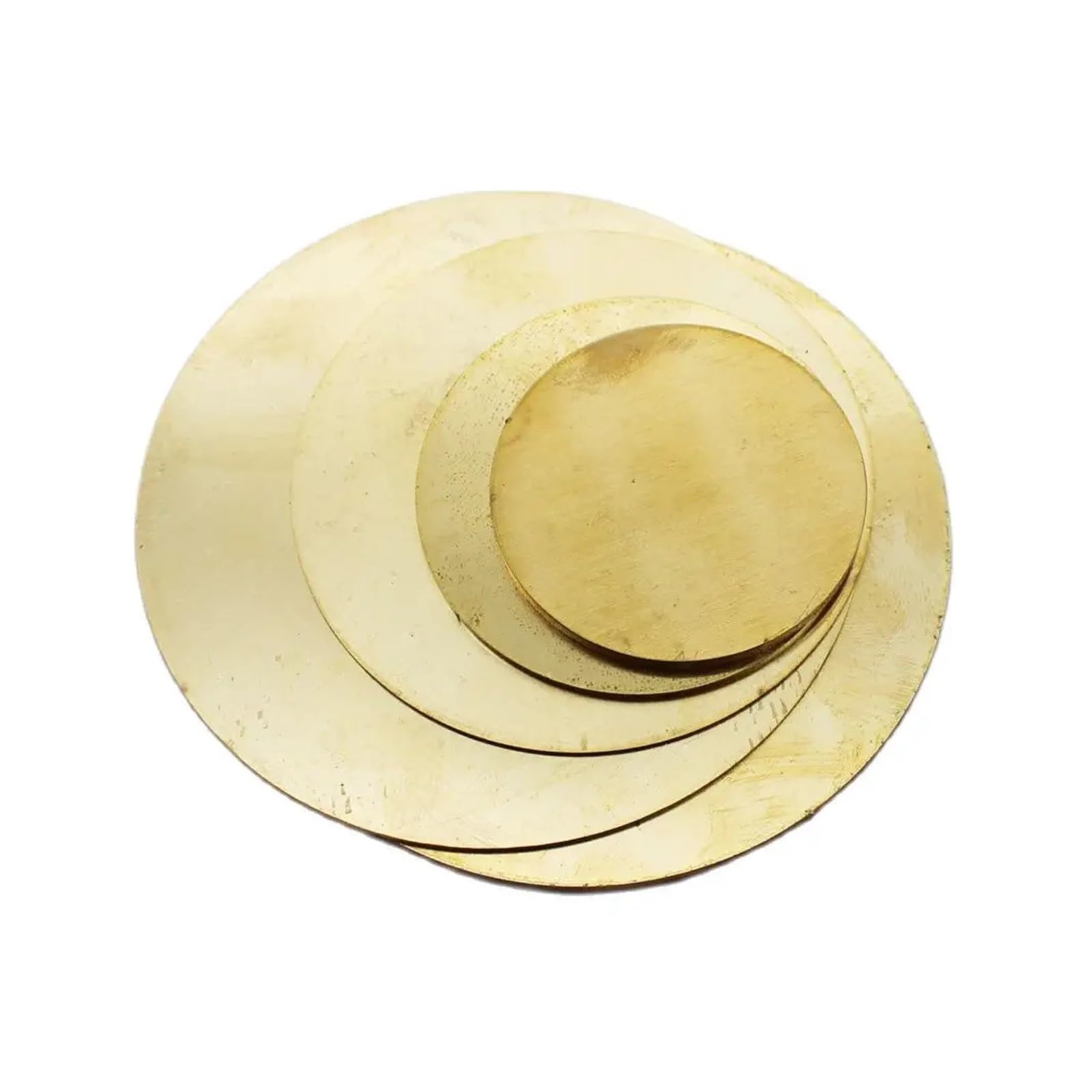 Messingblech Rund Messingscheibe, Kreis, blanke Platte, flaches Blech, rund, Durchmesser 2 mm bis 200(Thickness 1mm 1pc,Diameter 200mm)