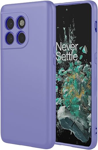 Case for OnePlus 10 Pro Liquid Silicone Phone Case Soft Microfiber Lining Anti-Scratch Shockproof Protective Phone Cover for OnePlus 10 Pro,Purple