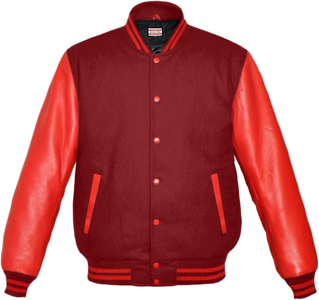 Original American Varsity Letterman College Baseball Leather & Wool Jackets