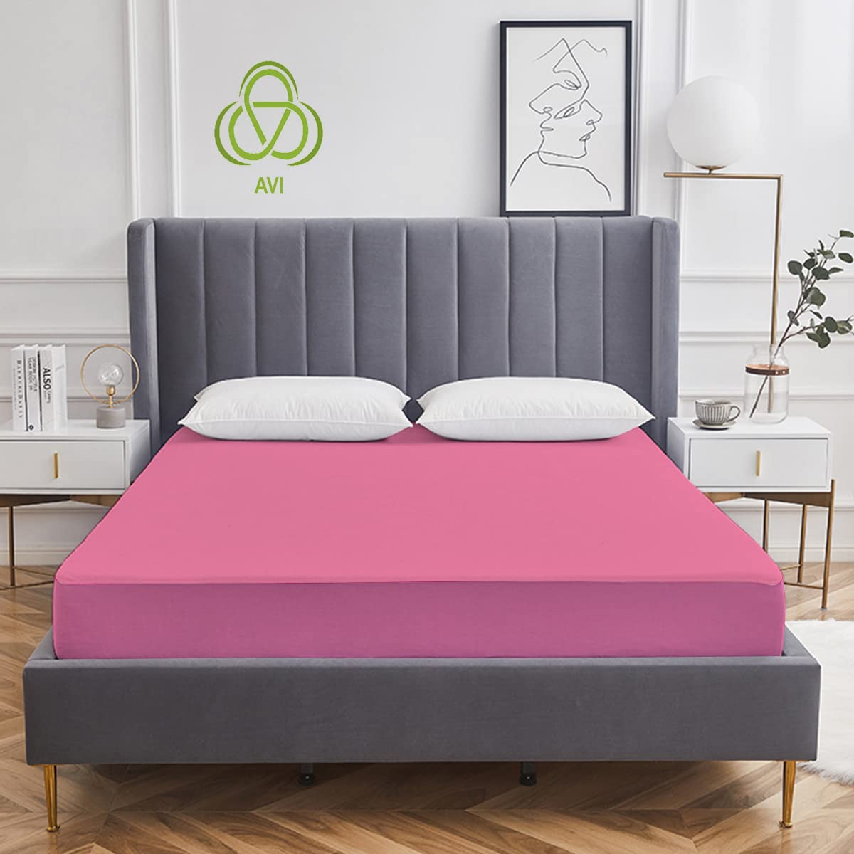 Buy AVI Waterproof Soft Terry Cotton Breathable Lycra Elastic Fitted