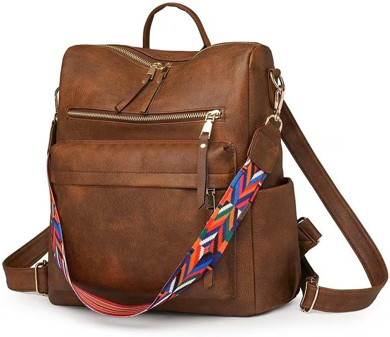 Women's Fashion Backpack Purse for Women Leather Multipurpose Design Ladies Shoulder Bag Travel bag Satchel Handbags - Image 3