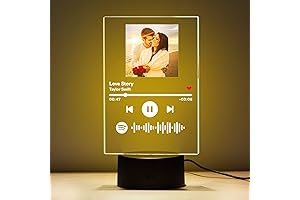Personalized Spotify Memory Engraved LED Lamp