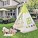 LALIFIT Kids Teepee Children Play Tent Children's Foldable Play House Tipi Wigwam Kids Room Decor for Indoor Outdoor Use Photo Prop Pictured