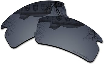 Flak 2.0 XL OO9188 Replacement Lenses for Oakley Sunglass, Polycarbonate Materials Lens-Black Iridium
