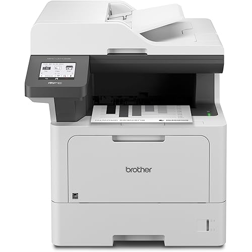 Brother MFC-L5710DW Business Monochrome Laser All-in-One Printer with Wireless Networking and Duplex Print, Scan, and Copy, Works with Alexa