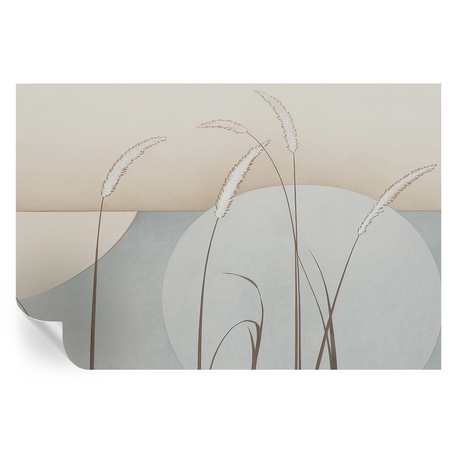 Papel pintado autoadhesivo de hierbas suaves para dormitorio mural 104x70 cm para renovar pared