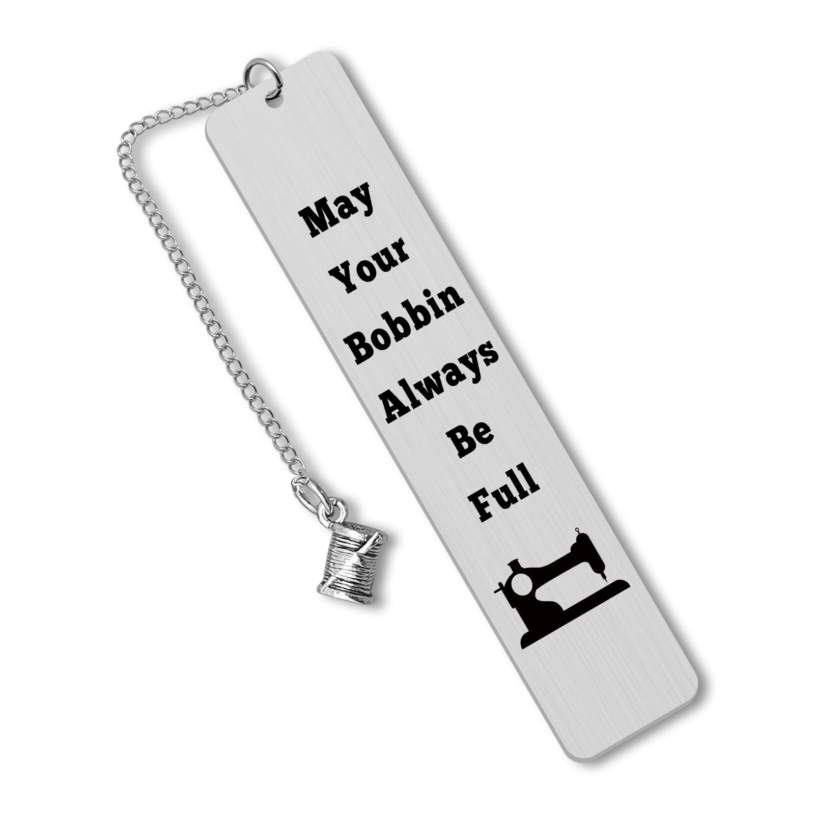 Sewing Lovers Gift Sewing Gifts for Women Bookmark May Your Bobbin Always be Full Funny Gift for Seamstress Designer Quilting Gifts for Quilters Inspirational Bookmark for Mom Wife