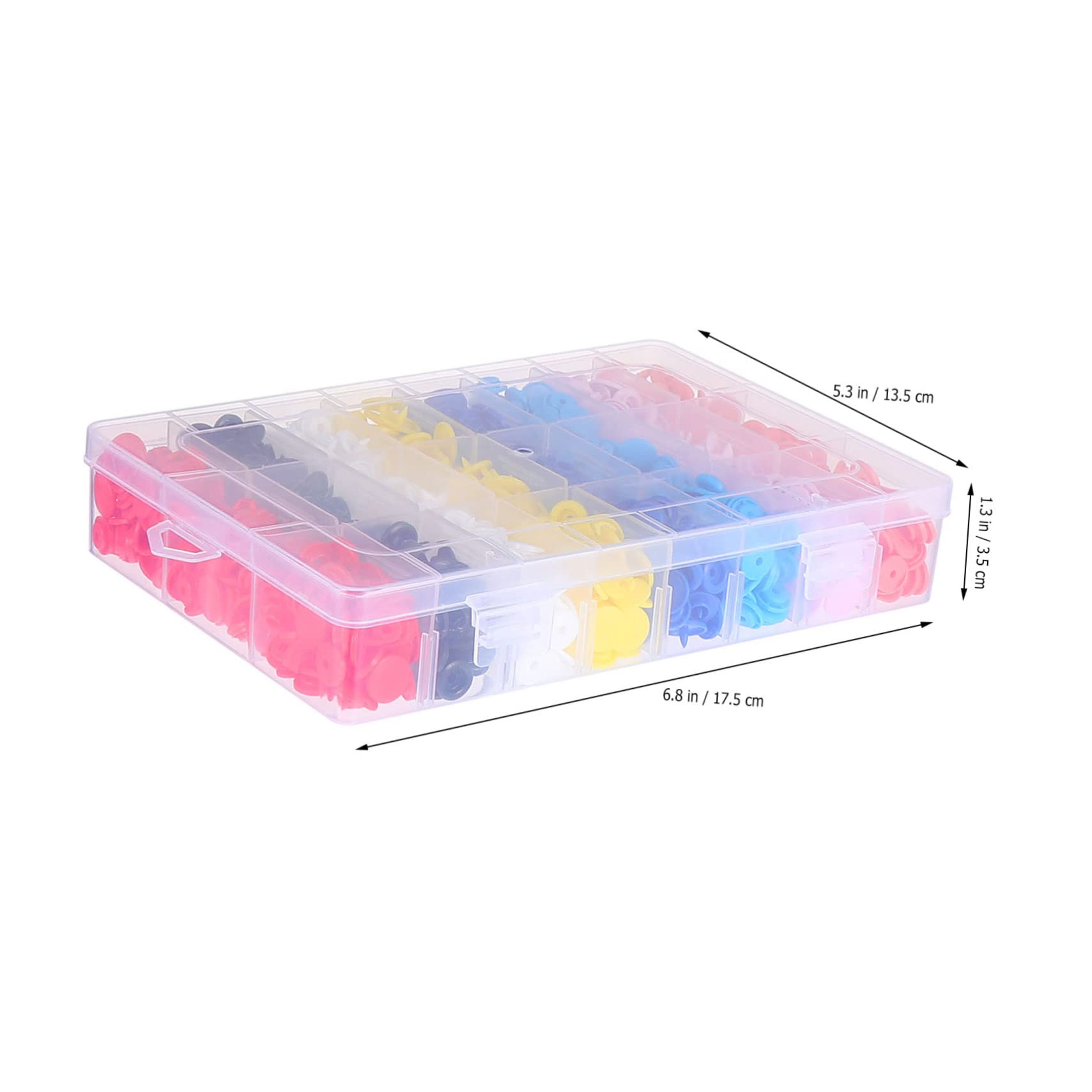 PLAFOPE Caja De Broches De Resina Estrella De Botones De Plástico Accesorios De Ropa