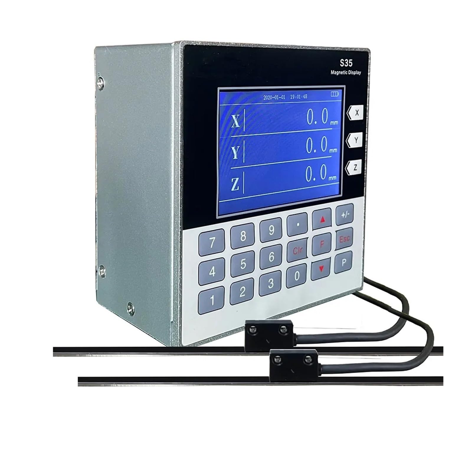 Skala liniowa, Mini tTtl Ozyt LCD Zestaw Dro Magnetyczny 2 Osiowy Sino Optyczny Tokarka Elektroniczne Wagi Liniowe Cyfrowy Pomiar do frezarki(S35-2)