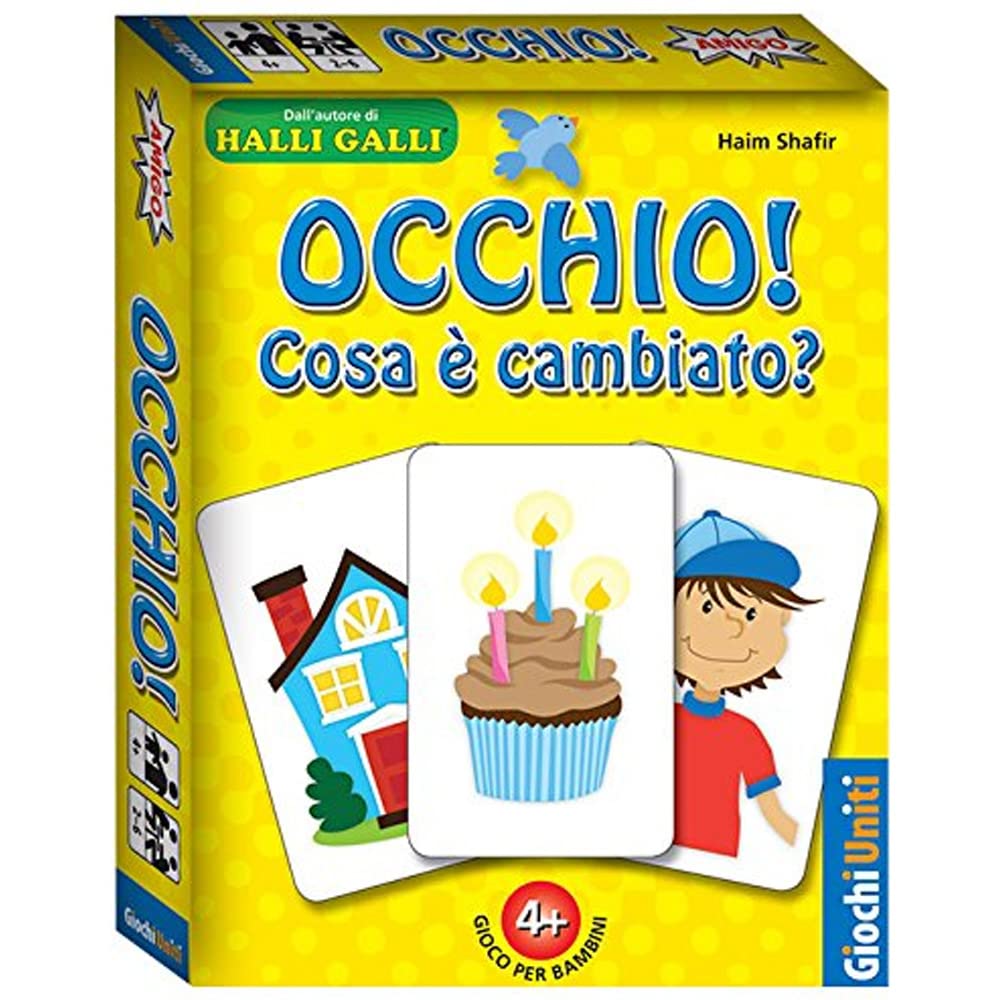 Giochi Uniti Multicolor ¡Ojo! ¿Qué Ha Cambiado?, Juego De Mesa, Edición Italiana, 2021