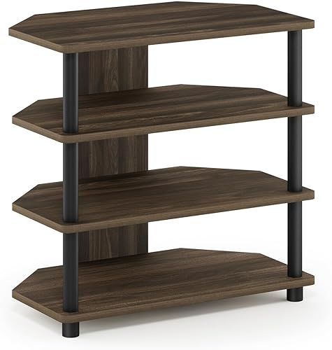 Miniatura 20 de Furinno Turn-N-Tube mesa pequeña para televisores con 4 niveles, de ensamble fácil., Madera, Espresso Espresso,Blackwood,Americano,Nuez