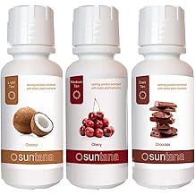 Suntana Solution 3 Pack Classics, Professional Spray Tan, 8%,10%,12% 3 x 8 oz Bottles - Medium Skintone Blends